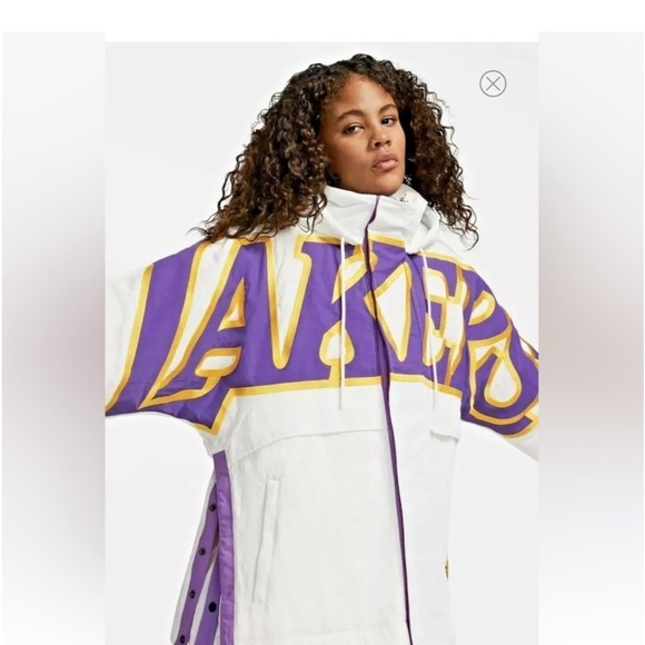 Nike x Ambush NBA Collection Lakers Jacket DB1617-121 Women's Size Large White - Picture 1 of 9